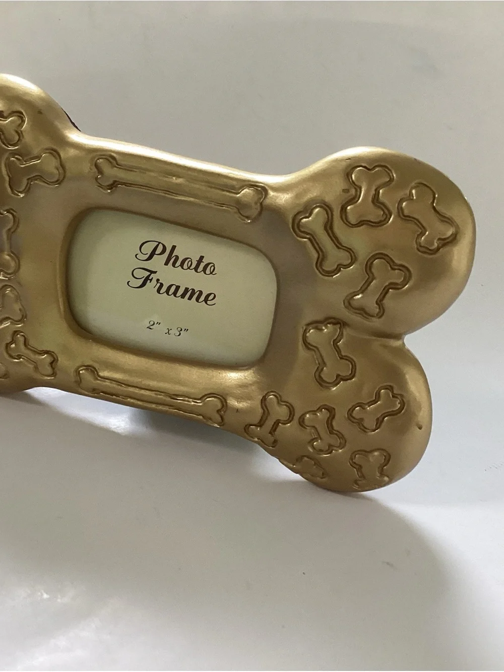 Resin Gold Bone-Shaped Photo Frame - 2